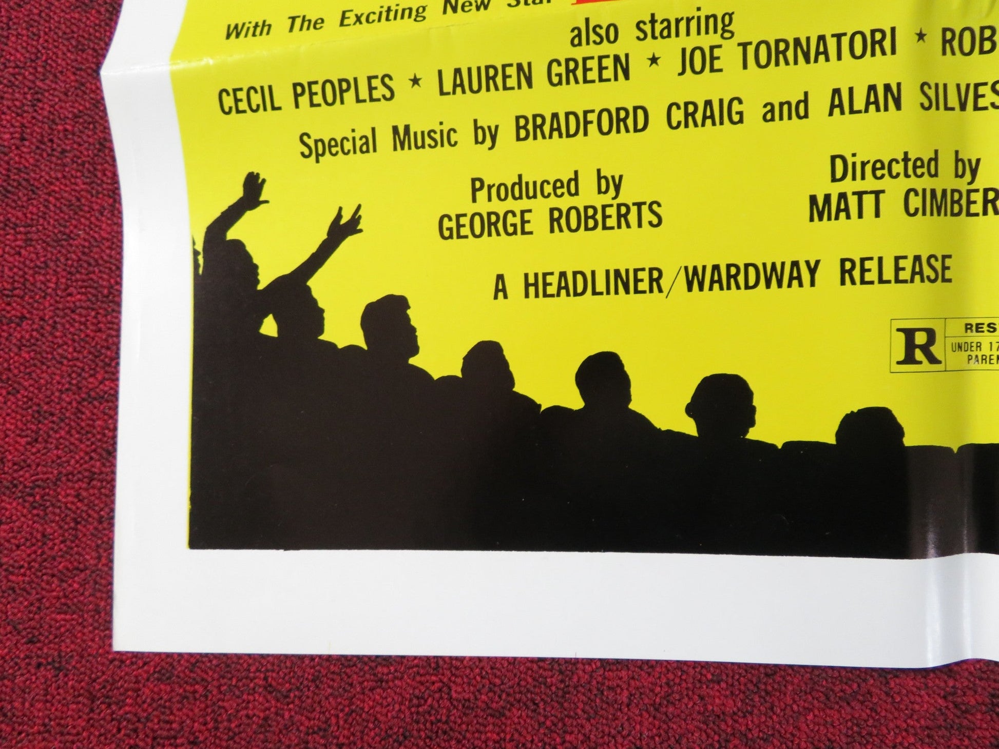 TIGER MAN FOLDED US ONE SHEET POSTER DON WONG CECIL PEOPLES 1983 Rendezvous Cinema Movie posters