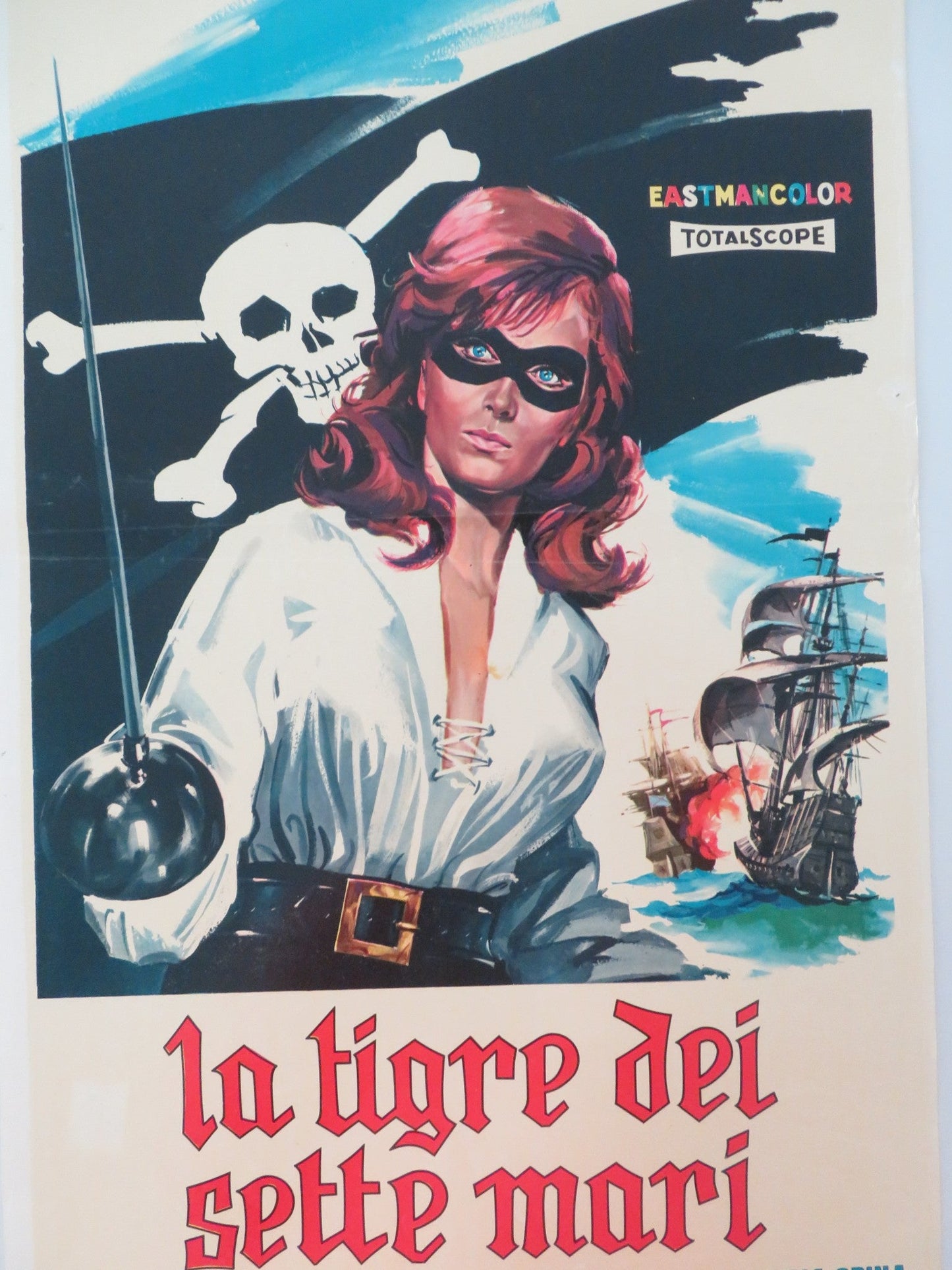 TIGER OF THE SEVEN SEAS ITALIAN LOCANDINA POSTER GIANNA MARIA CANALE 1962 Movie posters