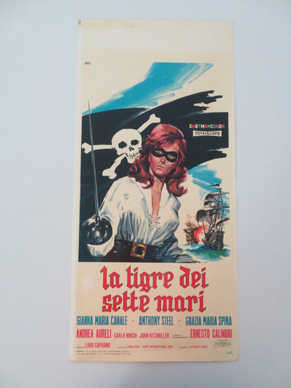TIGER OF THE SEVEN SEAS ITALIAN LOCANDINA POSTER GIANNA MARIA CANALE 1962 Movie posters
