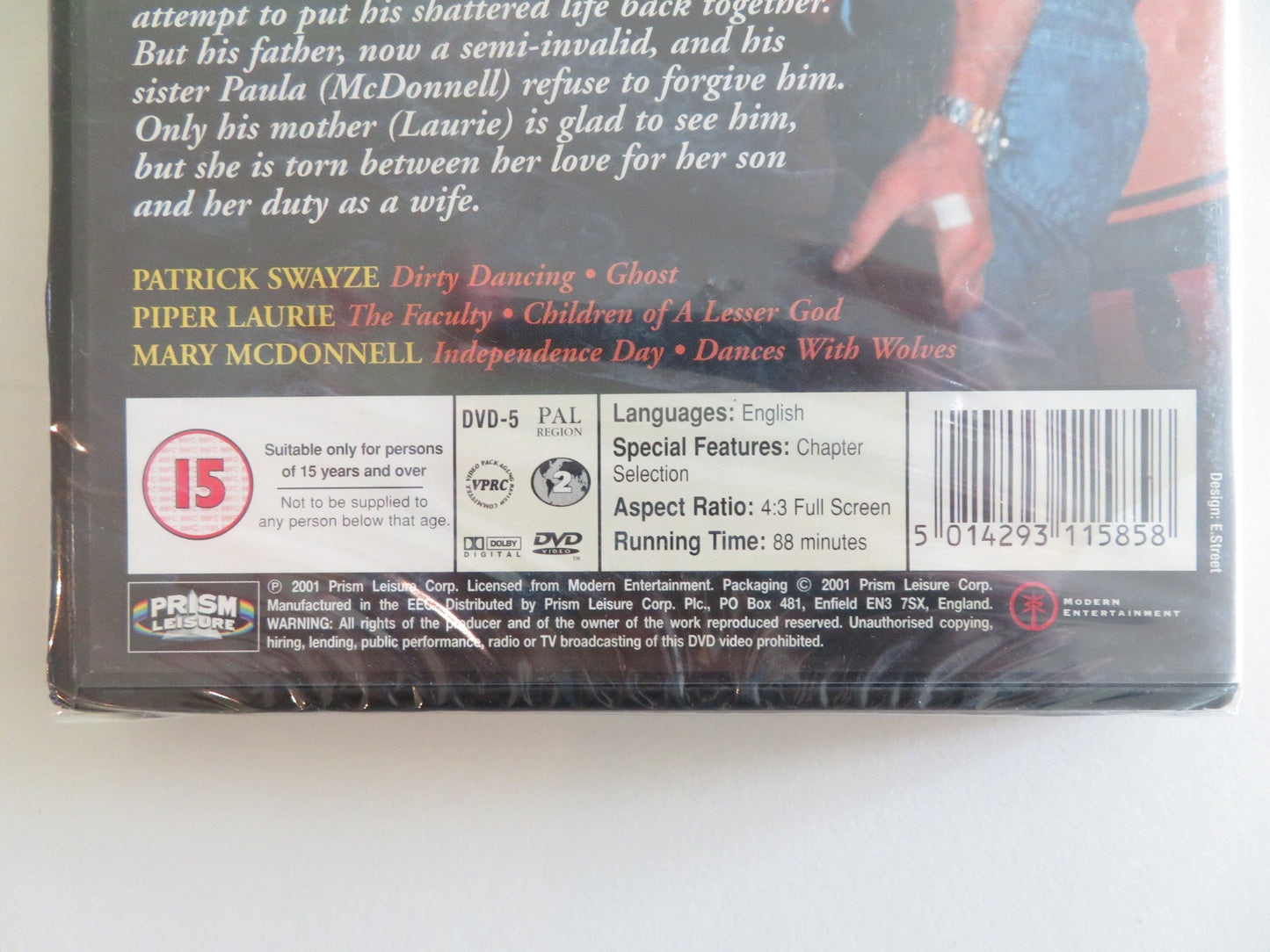 TIGER WARSAW (DVD) PATRICK SWAYZE PIPER LAURIE 1988 REGION 2 Rendezvous Cinema Movie posters