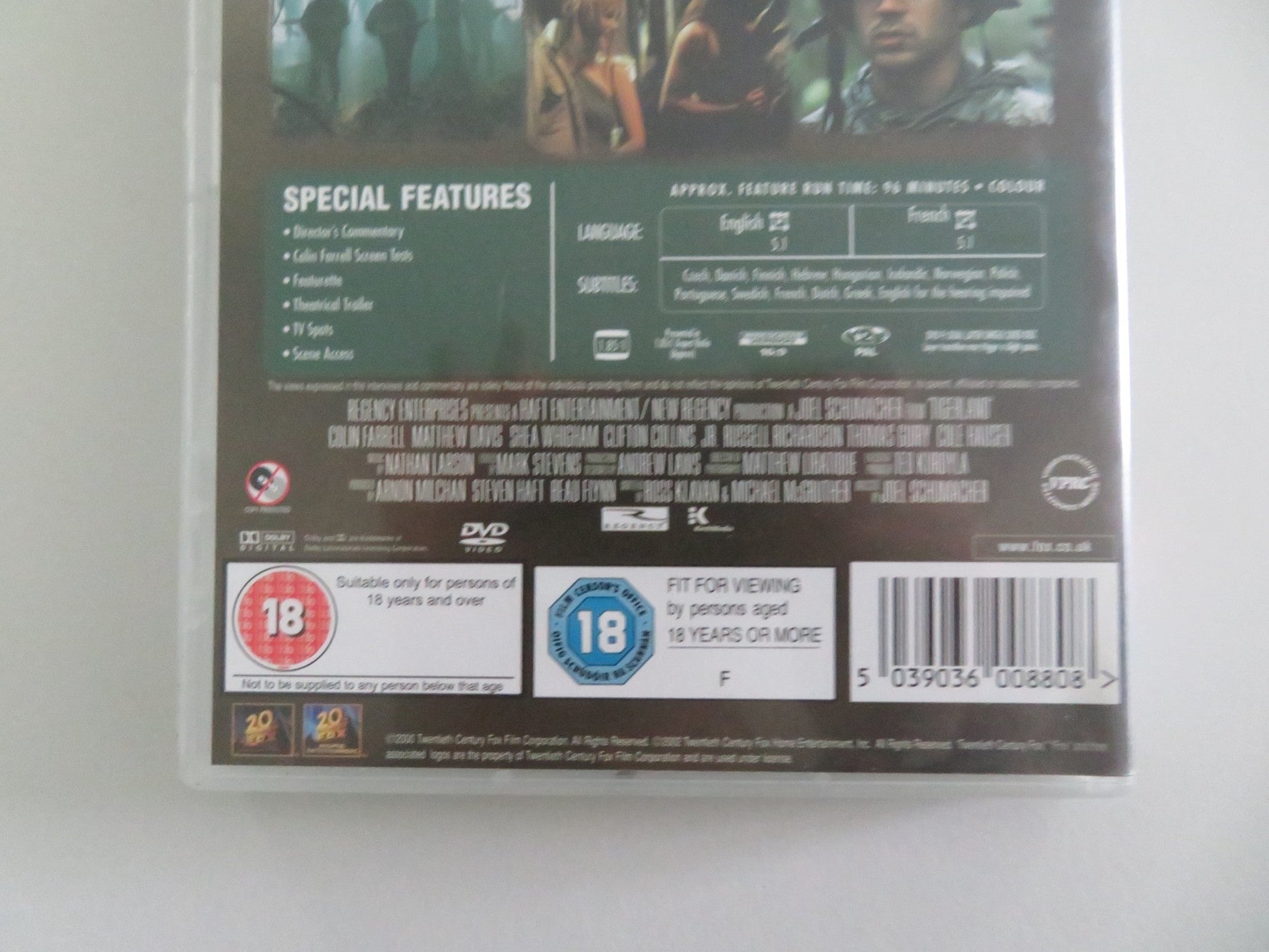 Tigerland (DVD) Colin Farrell Matthew Davis 2000 Region 2 Movie posters