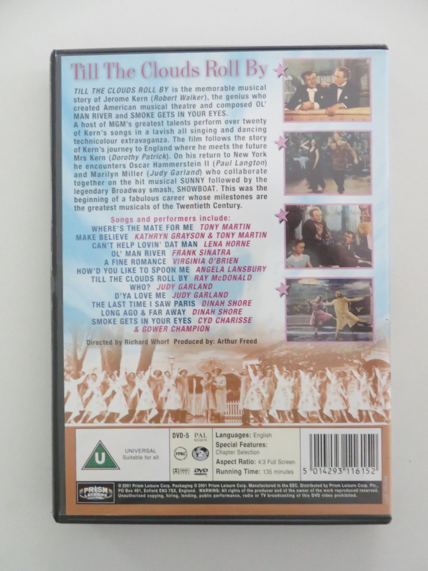 TILL THE CLOUDS ROLL BY (DVD) FRANK SINATRA JUDY GARLAND 1946 REGION 2 Movie posters