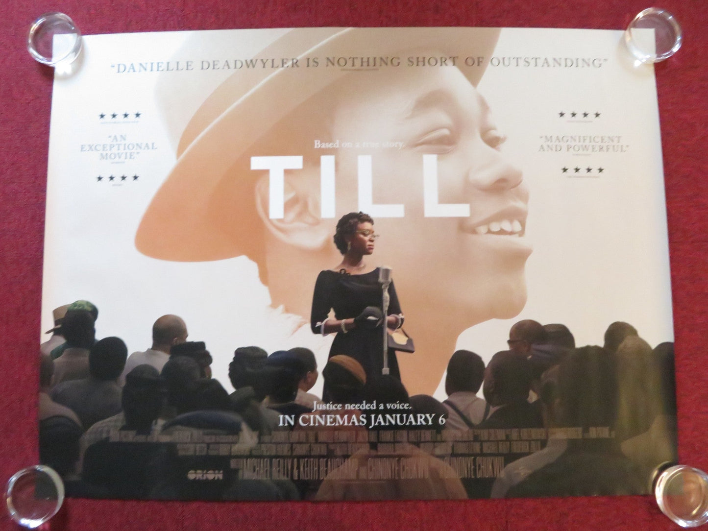 TILL UK QUAD ROLLED POSTER DANIELLE DEADWYLER JALYN HALL 2022 Rendezvous Cinema Movie posters