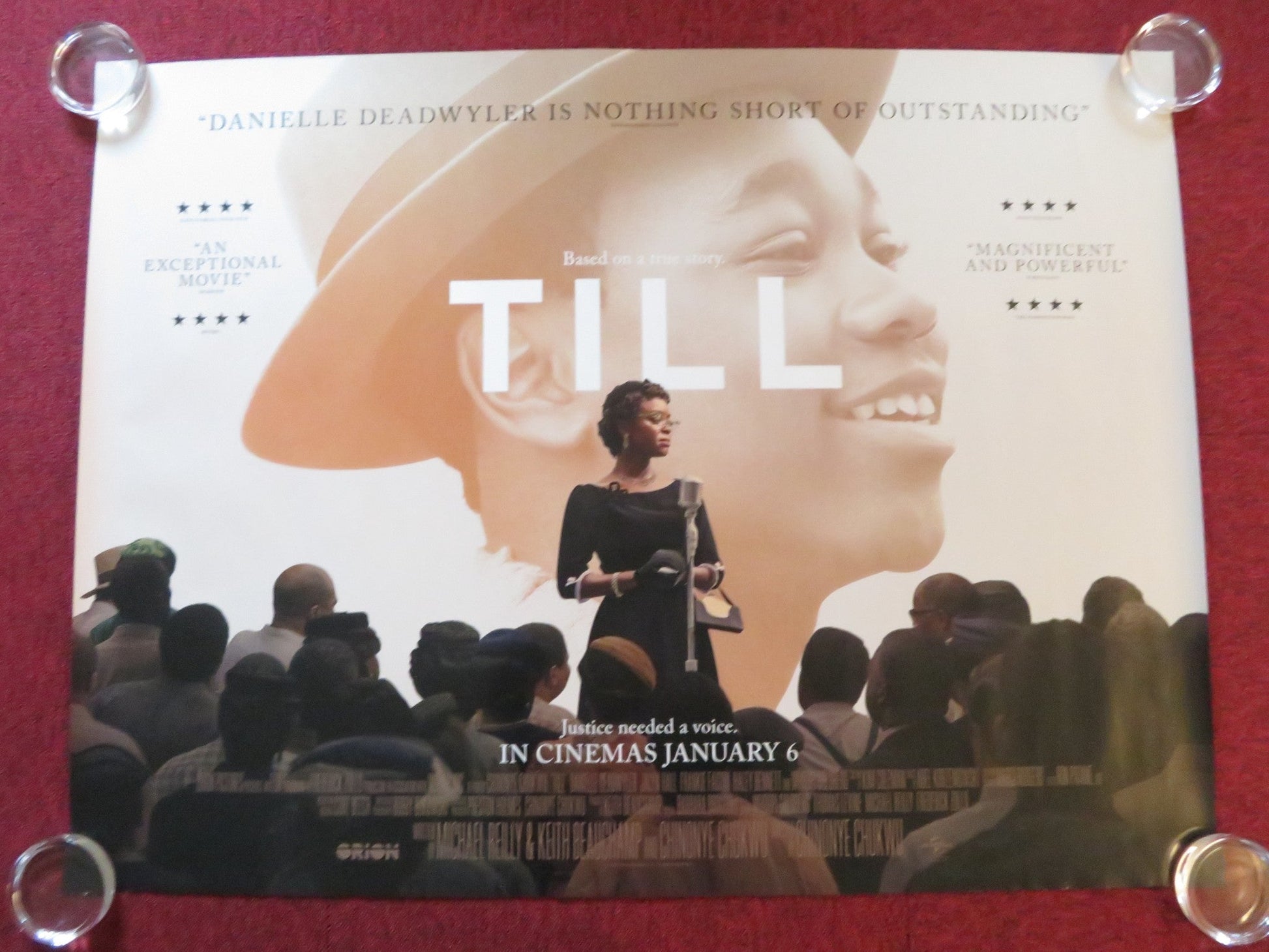 TILL UK QUAD ROLLED POSTER DANIELLE DEADWYLER JALYN HALL 2022 Rendezvous Cinema Movie posters