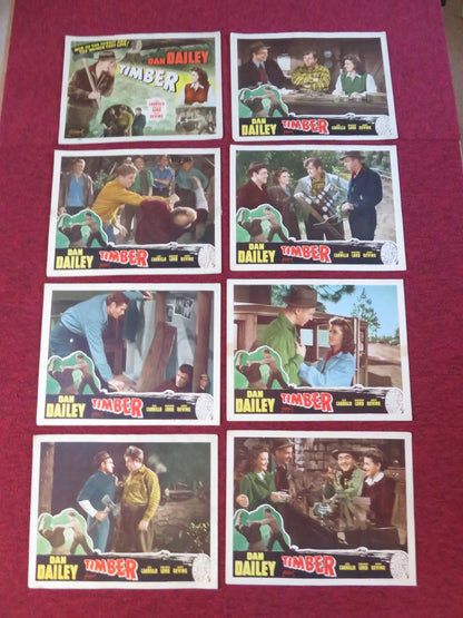 TIMBER! US LOBBY CARD FULL SET DAN DAILEY LEO CARRILLO R1948 Rendezvous Cinema Movie posters