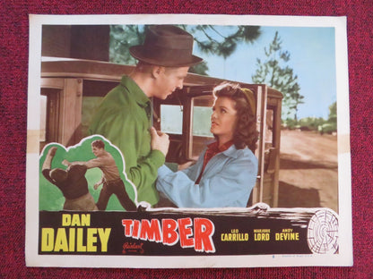 TIMBER! US LOBBY CARD FULL SET DAN DAILEY LEO CARRILLO R1948 Rendezvous Cinema Movie posters