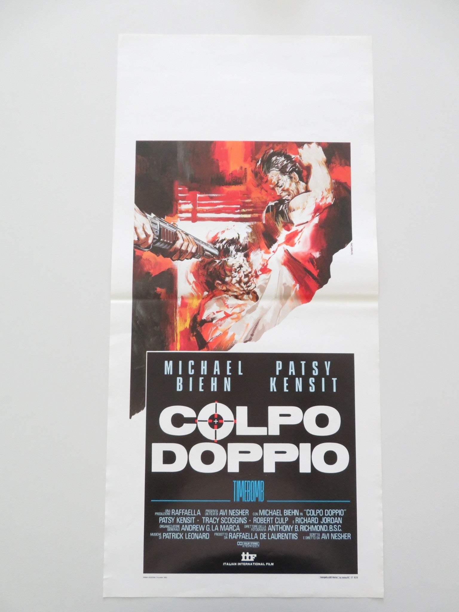 TIMEBOMB ITALIAN LOCANDINA POSTER MICHAEL BIEHN PATSY KENSIT 1992 Movie posters