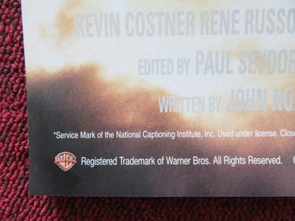 TIN CUP VHS VIDEO POSTER KEVIN COSTNER RENE RUSSO 1996 Rendezvous Cinema Movie posters