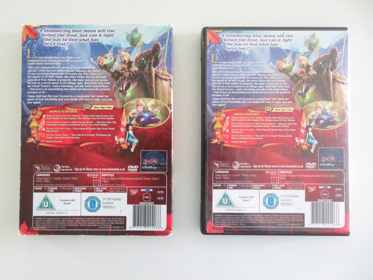 Tinker Bell and the Lost Treasure (DVD) Mae Whitman J. Horrocks 2009 Region 2, 5 Movie posters