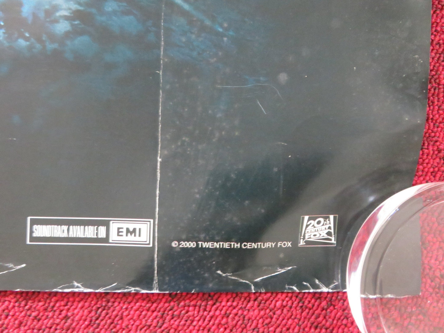 TITAN A. E. UK QUAD ROLLED POSTER DREW BARRYMORE JIM BREUER 2000 Rendezvous Cinema Movie posters