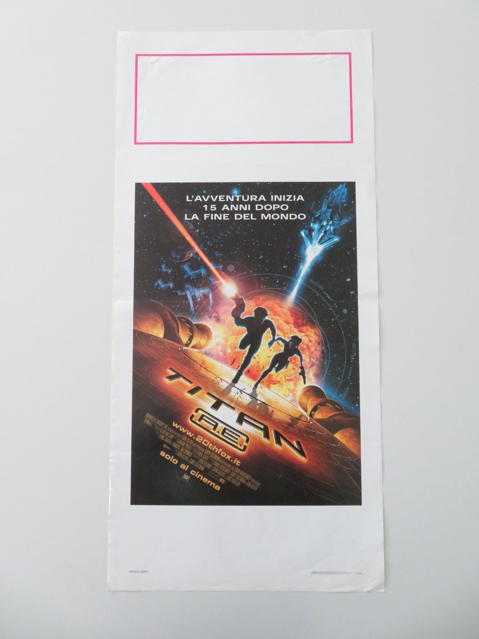 TITAN A.E ITALIAN LOCANDINA POSTER DREW BARRYMORE JIM BREUER 2000 Movie posters