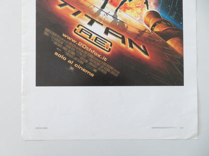 TITAN A.E ITALIAN LOCANDINA POSTER DREW BARRYMORE JIM BREUER 2000 Movie posters