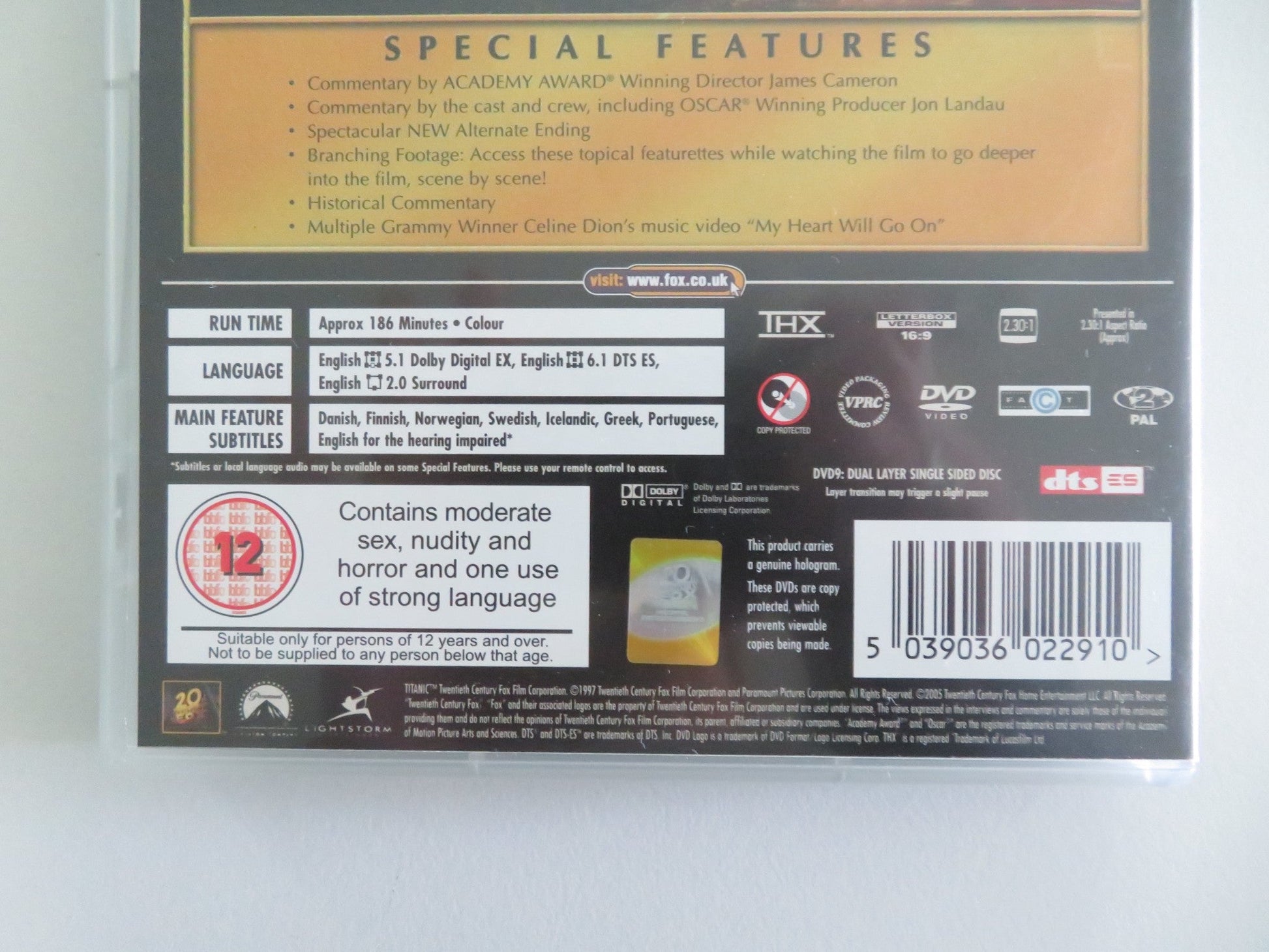 Titanic - Special Edition (DVD) Leonardo DiCaprio Kate Winslet 1997 Region 2 Movie posters