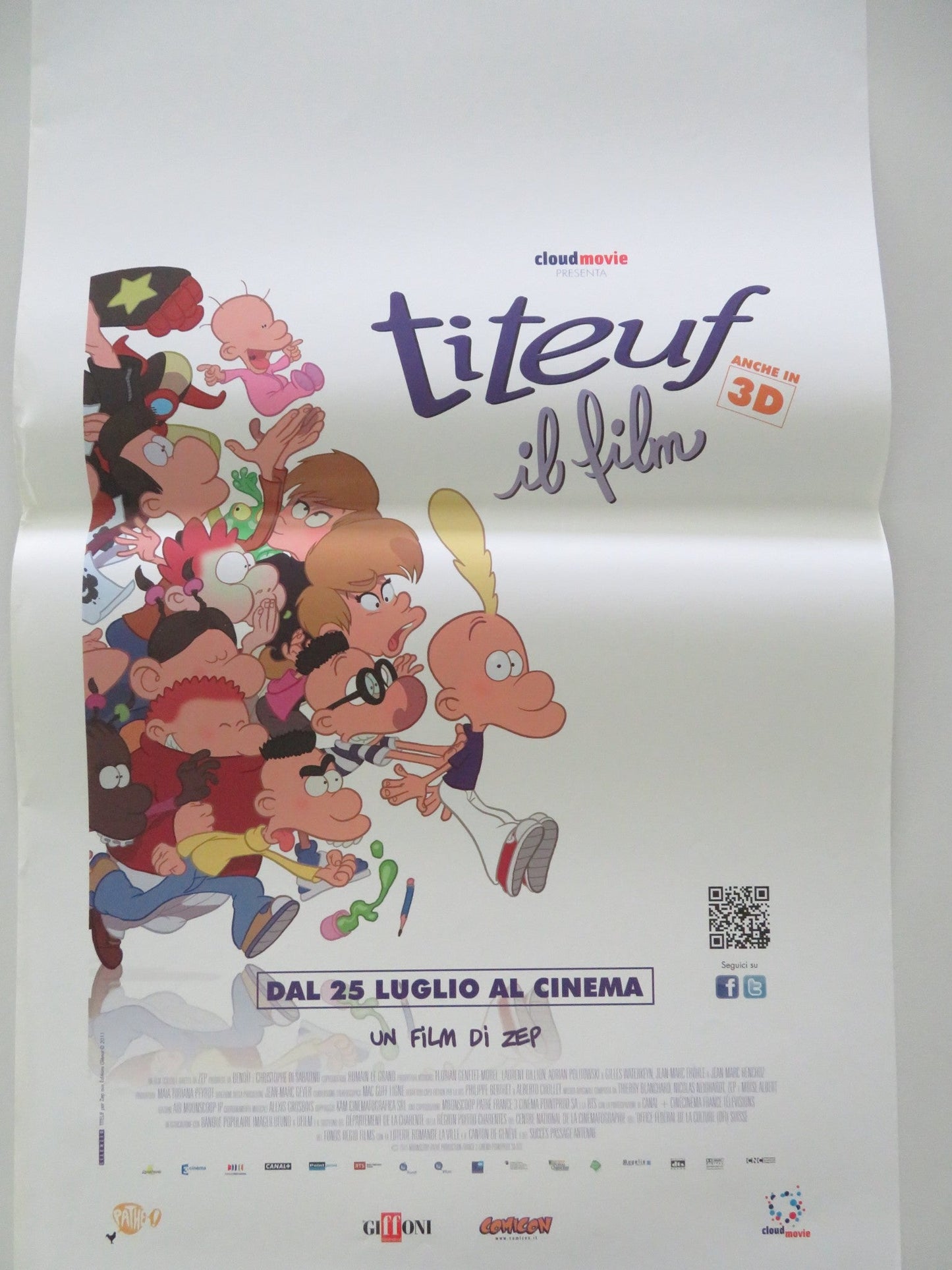 Titeuf: The Movie ITALIAN LOCANDINA POSTER Donald Reignoux Melanie Bernier 2011 Movie posters