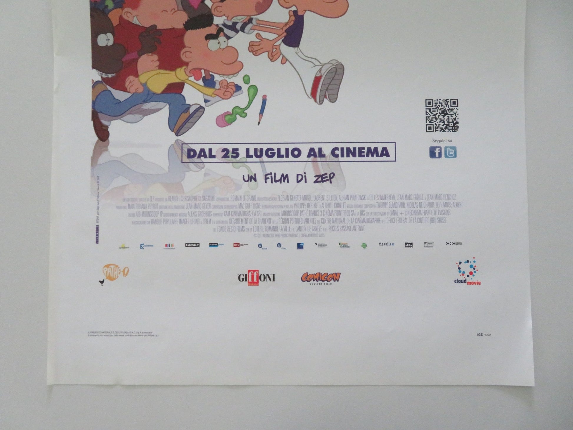 Titeuf: The Movie ITALIAN LOCANDINA POSTER Donald Reignoux Melanie Bernier 2011 Movie posters