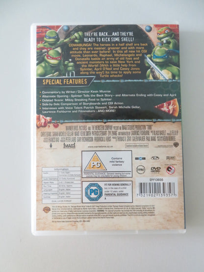 TMNT THE MOVIE (DVD) CHRIS PRATT SARAH MICHELLE GELLAR 2007 REGION 2 Movie posters