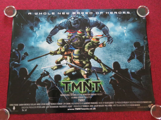 TMNT UK QUAD ROLLED POSTER CHRIS EVANS SARAH MICHELLE GELLAR 2007 - Rendezvous Cinema
