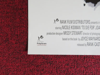 TO DIE FOR VHS VIDEO POSTER NICOLE KIDMAN MATT DILLON 1995 Rendezvous Cinema Movie posters