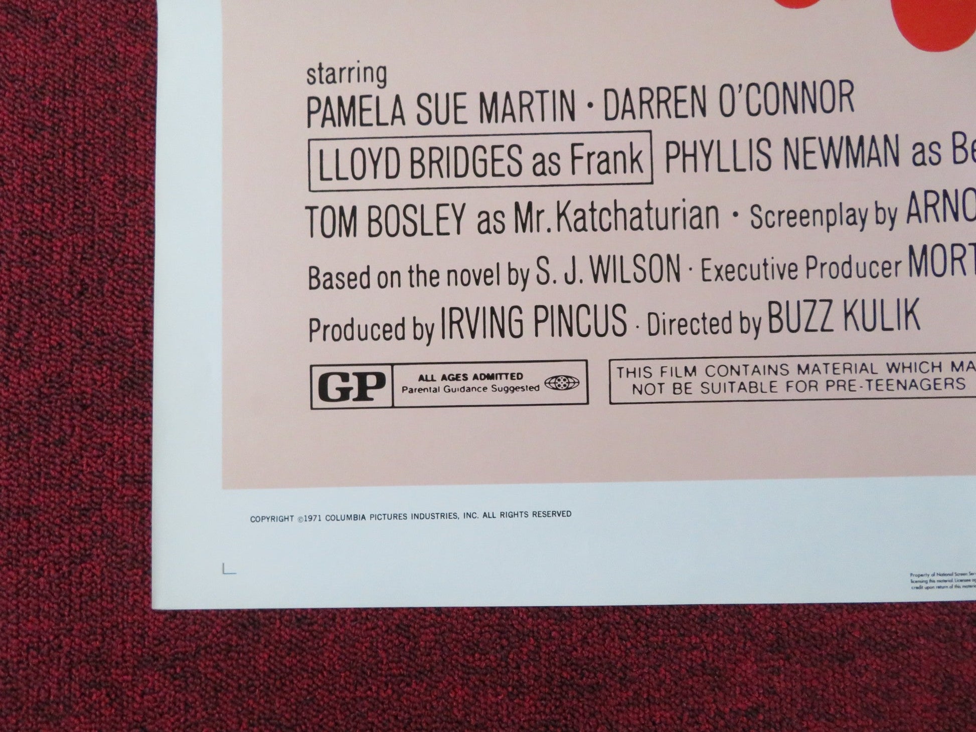 TO FIND A MAN FOLDED US ONE SHEET POSTER PAMELA SUE MARTIN DARREN O'CONNOR 1971 Rendezvous Cinema Movie posters