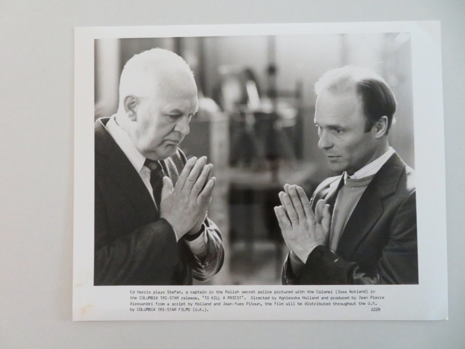 TO KILL A PRIEST MOVIE STILL PHOTO LOT OF 5 CHRISTOPHER LAMBERT TIM ROTH 1988 Movie posters