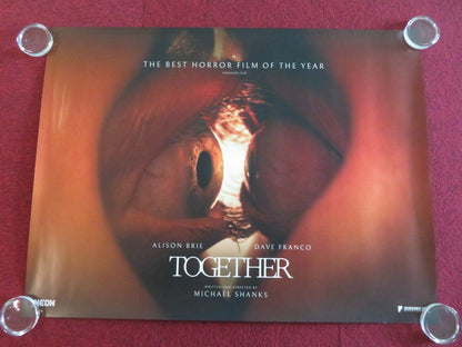 TOGETHER UK QUAD ROLLED POSTER DAVE FRANCO ALISON BRIE 2025 - Rendezvous Cinema