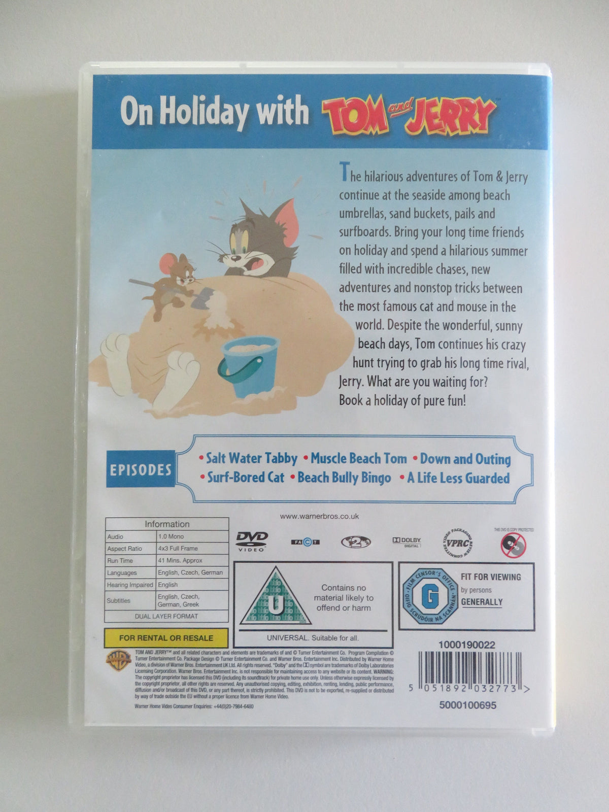 Tom and Jerry Cartoons - Summer Holidays (DVD) 2011 Region 2 Movie posters