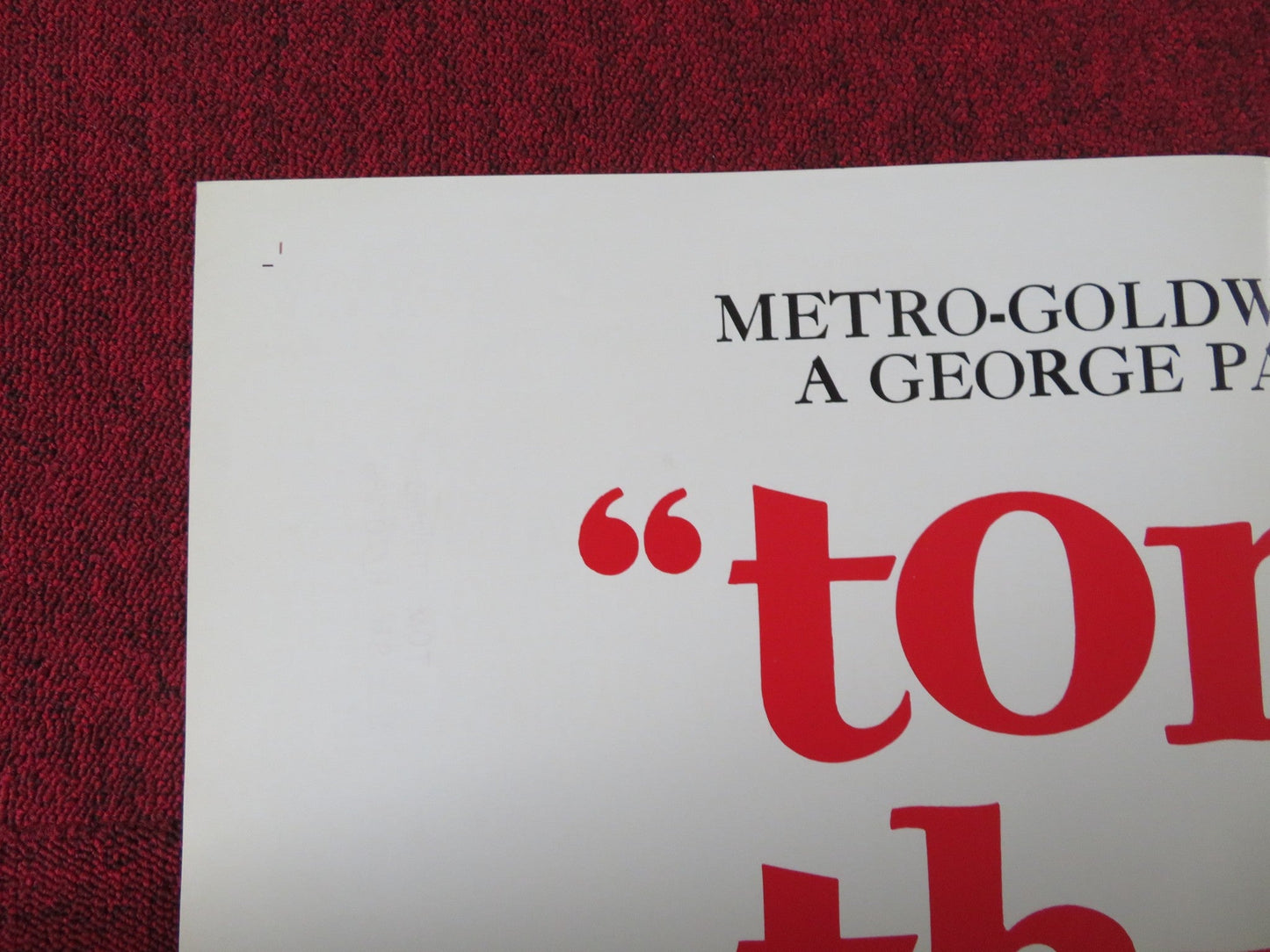 TOM THUMB - B FOLDED US ONE SHEET POSTER RUSS TAMBLYN ALAN YOUNG 1970 Rendezvous Cinema Movie posters