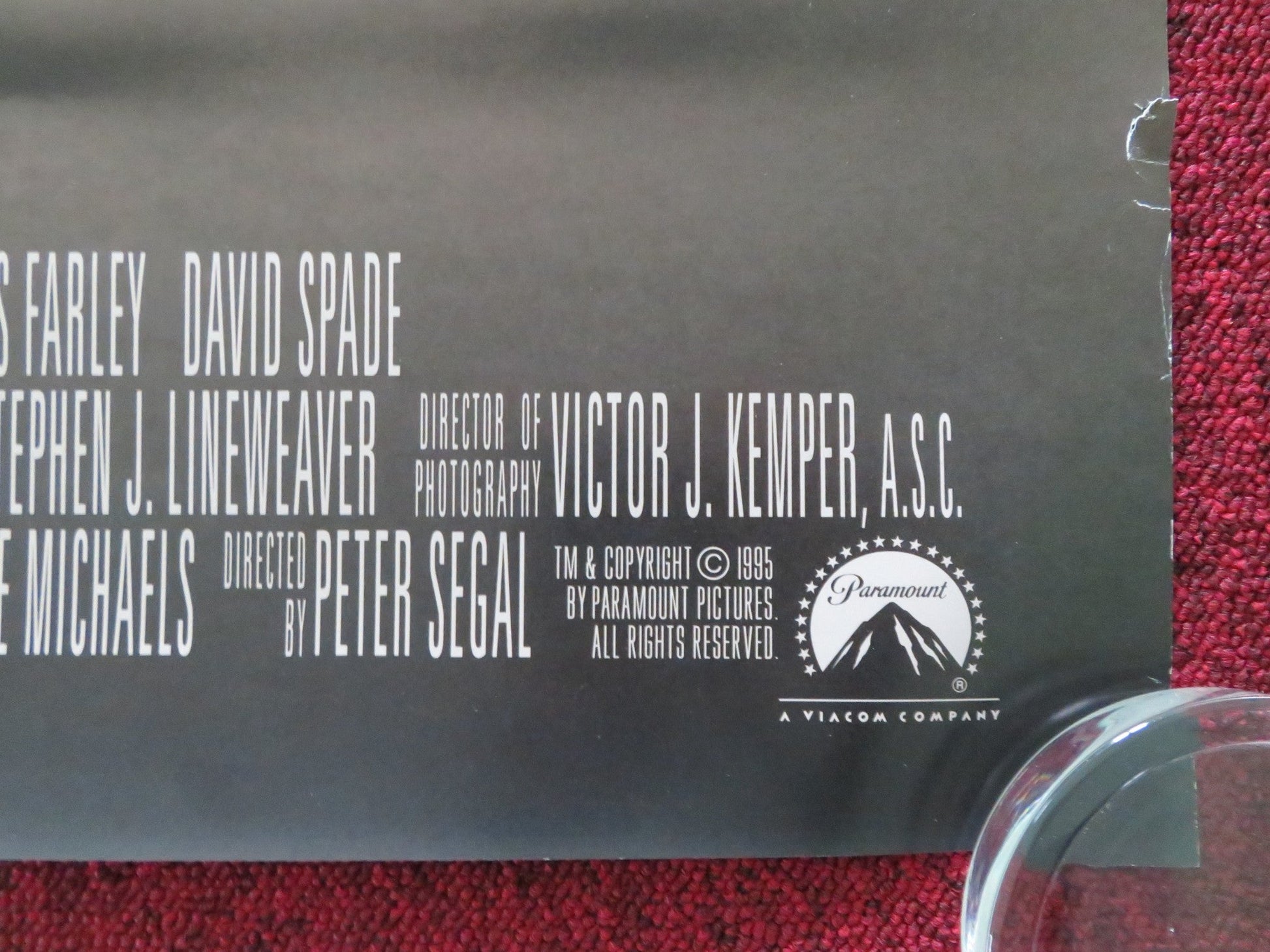 TOMMY BOY US ONE SHEET ROLLED POSTER CHRIS FARLEY DAVID SPADE 1995 Movie posters