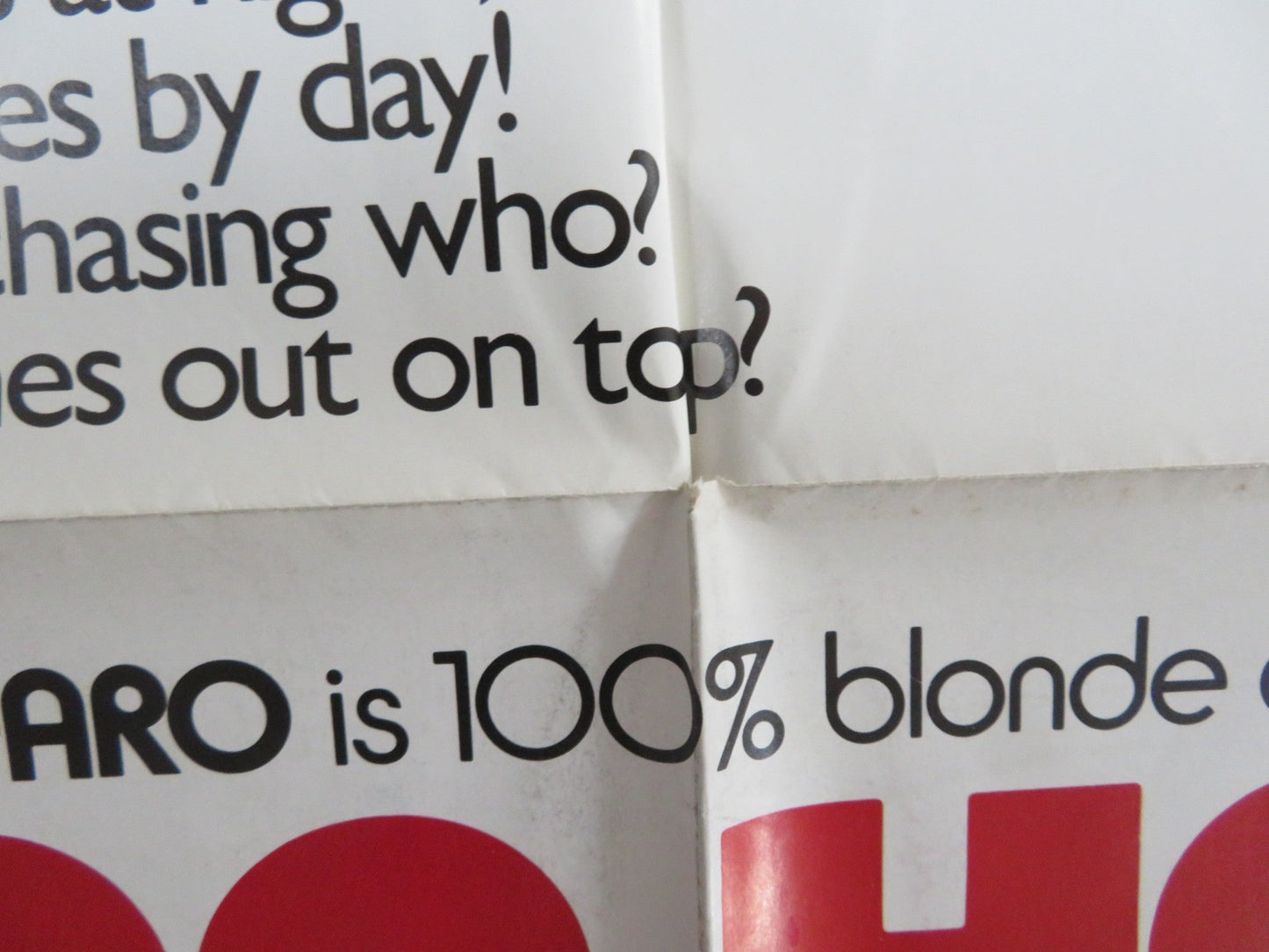 TOO HOT TO HANDLE FOLDED US ONE SHEET POSTER CHERI CAFFARO AHARON IPALE 1978 Rendezvous Cinema Movie posters