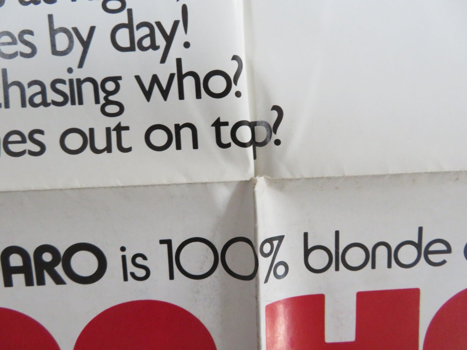 TOO HOT TO HANDLE FOLDED US ONE SHEET POSTER CHERI CAFFARO AHARON IPALE 1978 Rendezvous Cinema Movie posters