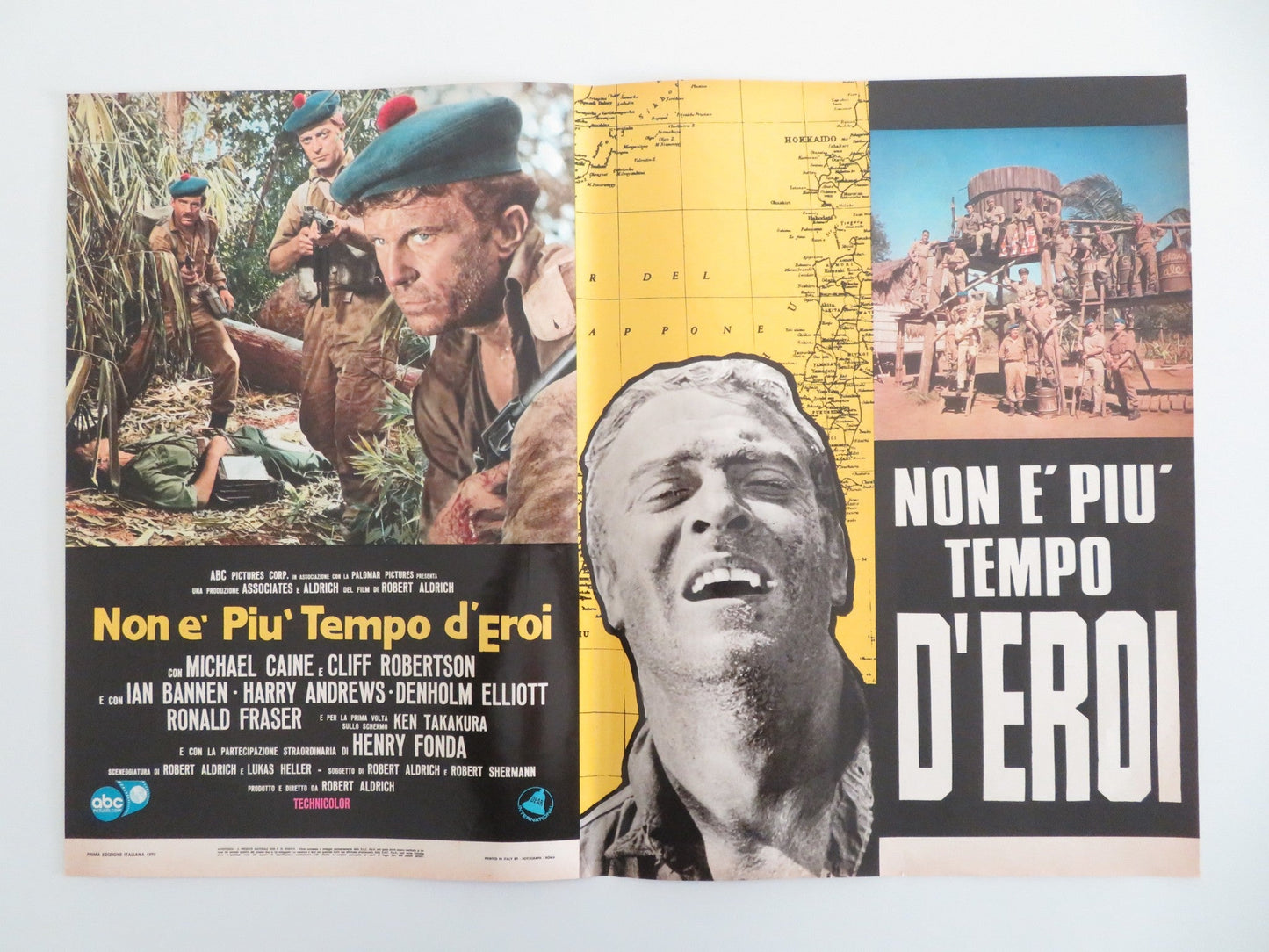 TOO LATE THE HERO ITALIAN FOTOBUSTA POSTERS LOT OF 8 MICHAEL CAINE FONDA 1970 Movie posters