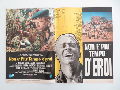 TOO LATE THE HERO ITALIAN FOTOBUSTA POSTERS LOT OF 8 MICHAEL CAINE FONDA 1970 Movie posters