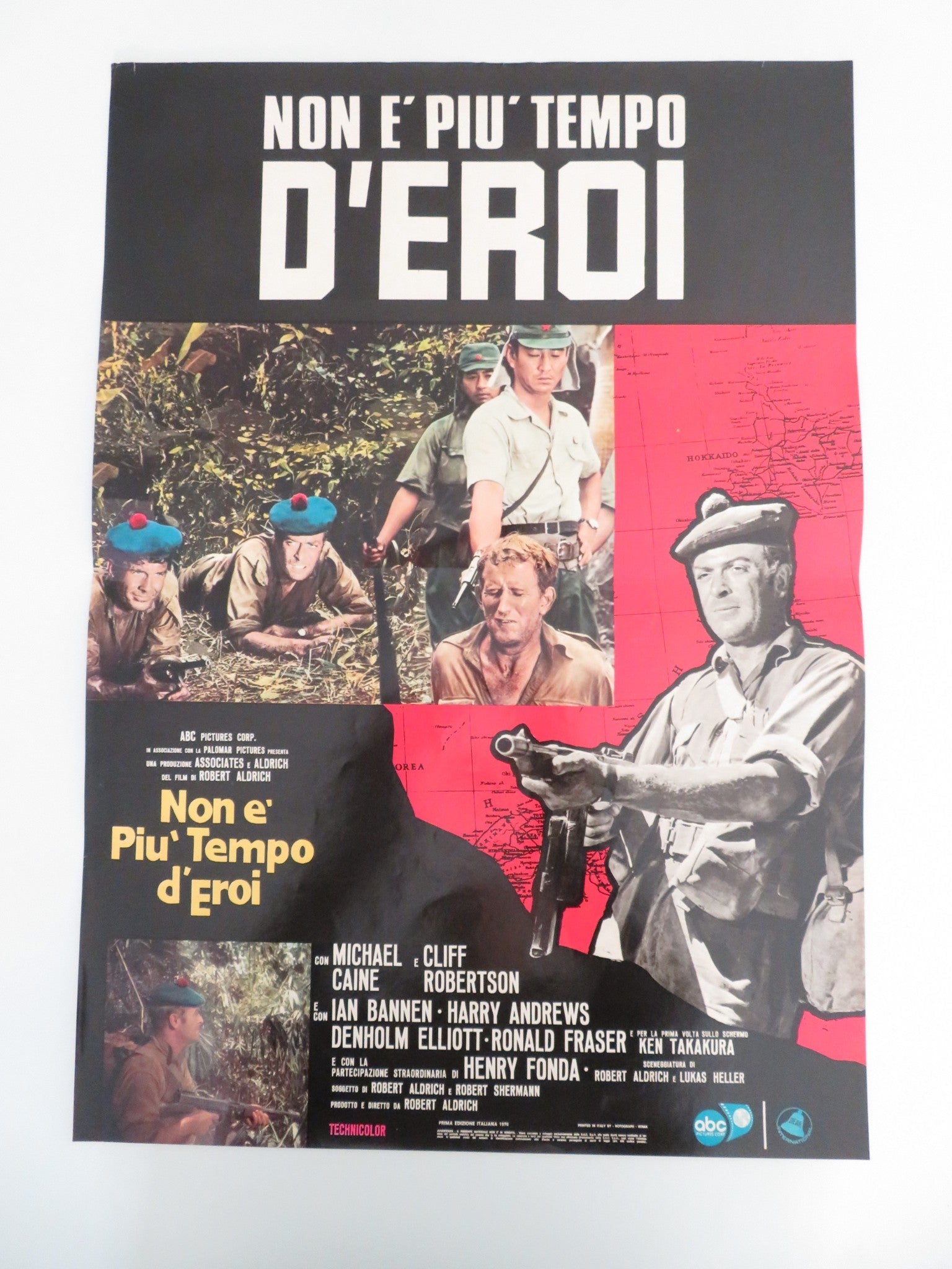 TOO LATE THE HERO ITALIAN FOTOBUSTA POSTERS LOT OF 8 MICHAEL CAINE FONDA 1970 Movie posters