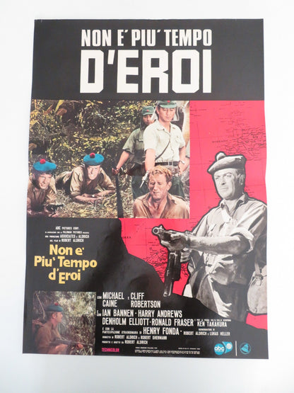 TOO LATE THE HERO ITALIAN FOTOBUSTA POSTERS LOT OF 8 MICHAEL CAINE FONDA 1970 Movie posters