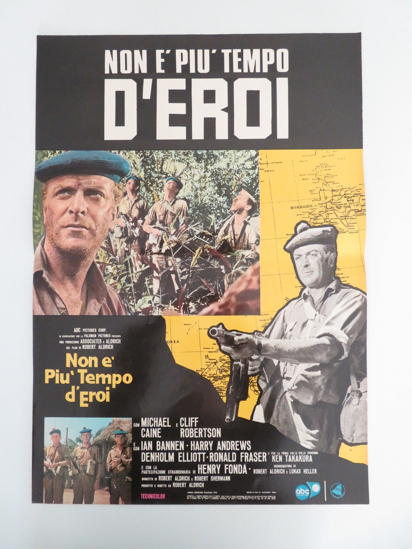 TOO LATE THE HERO ITALIAN FOTOBUSTA POSTERS LOT OF 8 MICHAEL CAINE FONDA 1970 Movie posters
