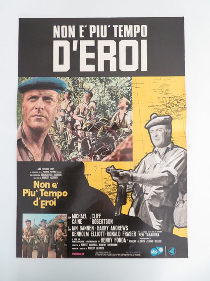 TOO LATE THE HERO ITALIAN FOTOBUSTA POSTERS LOT OF 8 MICHAEL CAINE FONDA 1970 Movie posters