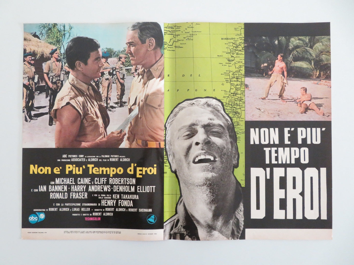 TOO LATE THE HERO ITALIAN FOTOBUSTA POSTERS LOT OF 8 MICHAEL CAINE FONDA 1970 Movie posters