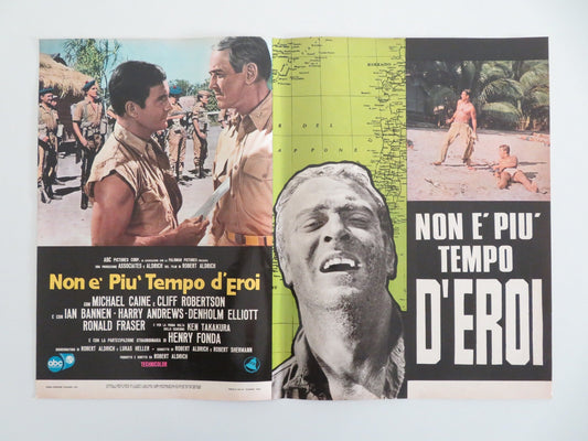 TOO LATE THE HERO ITALIAN FOTOBUSTA POSTERS LOT OF 8 MICHAEL CAINE FONDA 1970 Movie posters