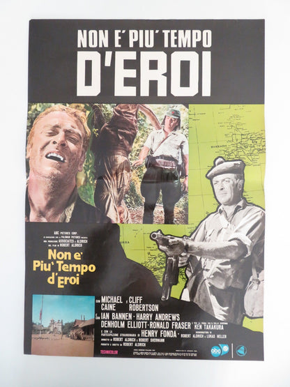 TOO LATE THE HERO ITALIAN FOTOBUSTA POSTERS LOT OF 8 MICHAEL CAINE FONDA 1970 Movie posters