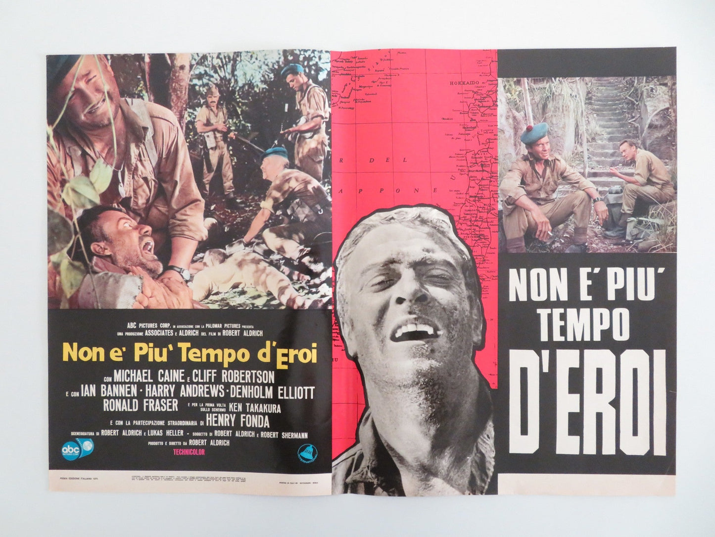 TOO LATE THE HERO ITALIAN FOTOBUSTA POSTERS LOT OF 8 MICHAEL CAINE FONDA 1970 Movie posters
