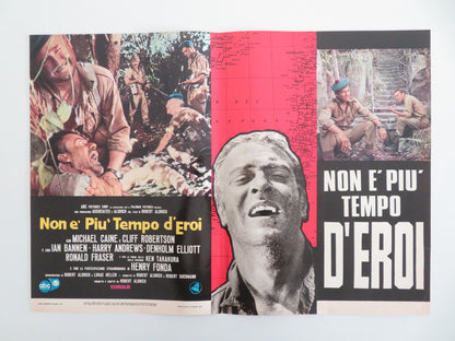 TOO LATE THE HERO ITALIAN FOTOBUSTA POSTERS LOT OF 8 MICHAEL CAINE FONDA 1970 Movie posters