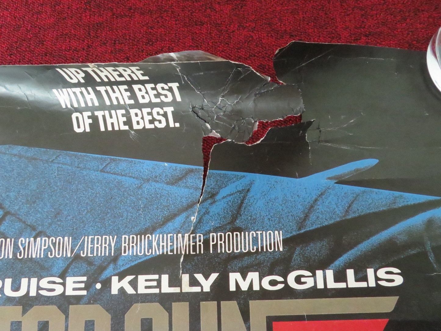 TOP GUN GERMAN COMMERCIAL POSTER ROLLED TOM CRUISE VAL KILMER 1986 Movie posters