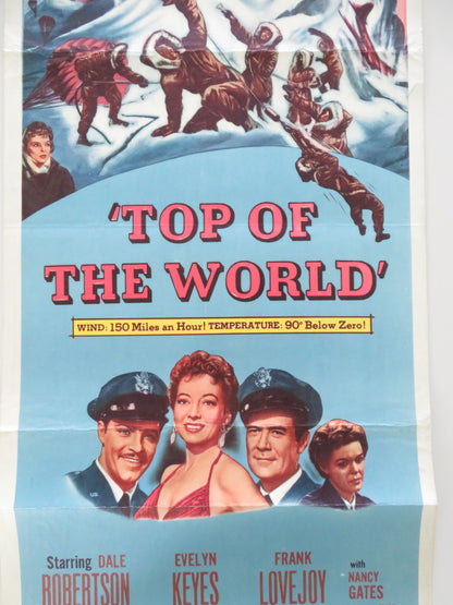 Top of the World US Insert Poster Dale Robertson Evelyn Keyes 1955 Movie posters