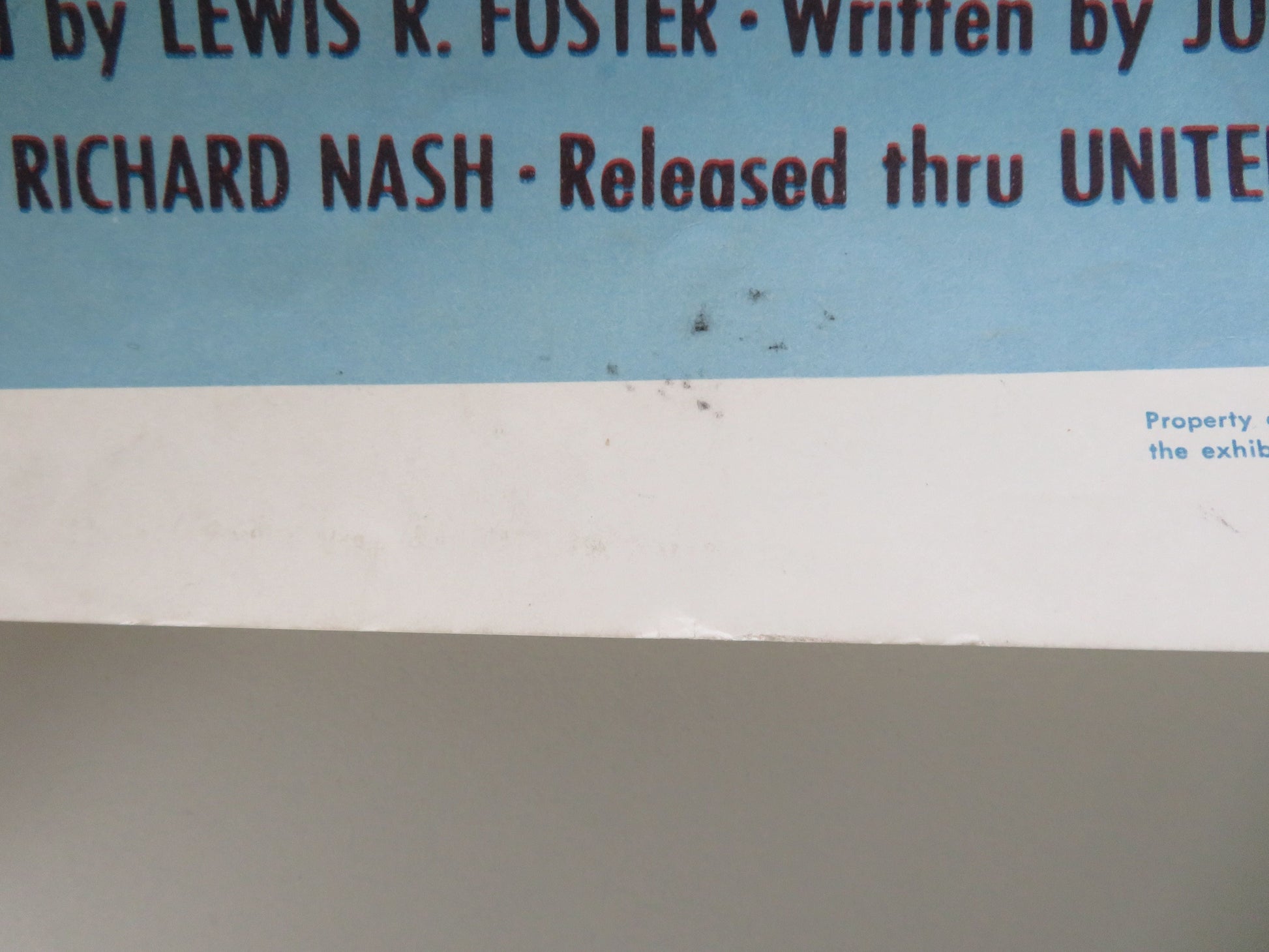 Top of the World US Insert Poster Dale Robertson Evelyn Keyes 1955 Movie posters