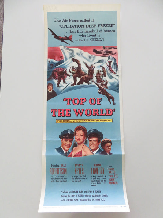 Top of the World US Insert Poster Dale Robertson Evelyn Keyes 1955 Movie posters