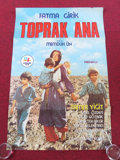 TOPRAK ANA TURKISH POSTER ROLLED FATMA GIRIK TAMER YIGIT 1973 Rendezvous Cinema Movie posters