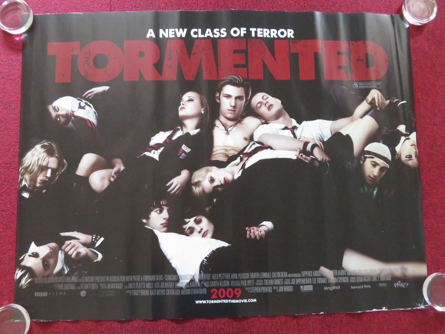 TORMENTED UK QUAD ROLLED POSTER ALEX PETTYFER APRIL PEARSON 2009 Rendezvous Cinema Movie posters