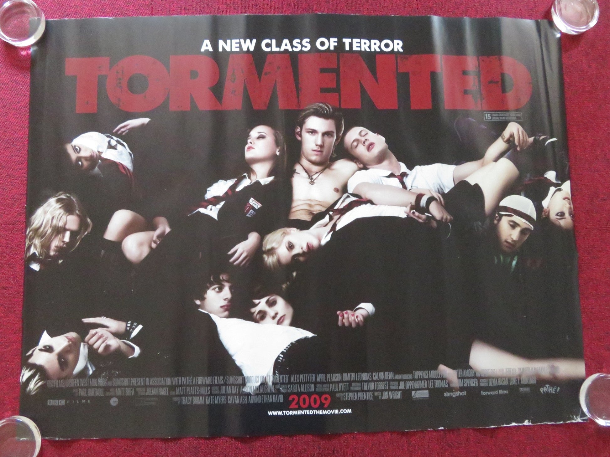 TORMENTED UK QUAD ROLLED POSTER ALEX PETTYFER APRIL PEARSON 2009 Rendezvous Cinema Movie posters