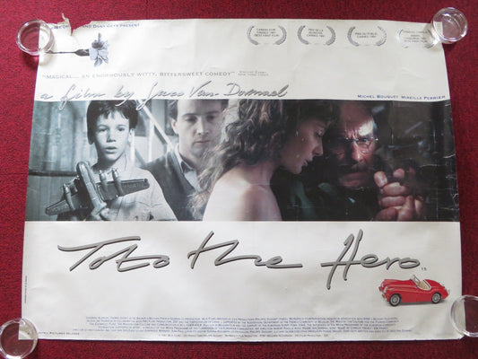 TOTO THE HERO UK QUAD ROLLED POSTER MICHEL BOUQUET JO DE BACKER 1991 Rendezvous Cinema Movie posters