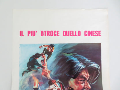 TOUGH DUEL ITALIAN LOCANDINA POSTER PENG TIEN KAI KANG 1973 Movie posters